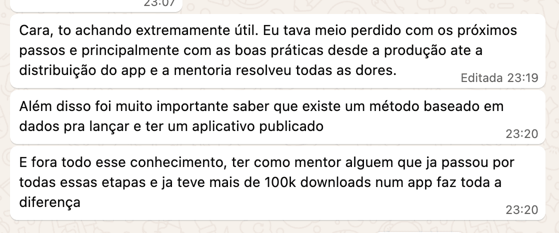 Depoimento de mentorado
